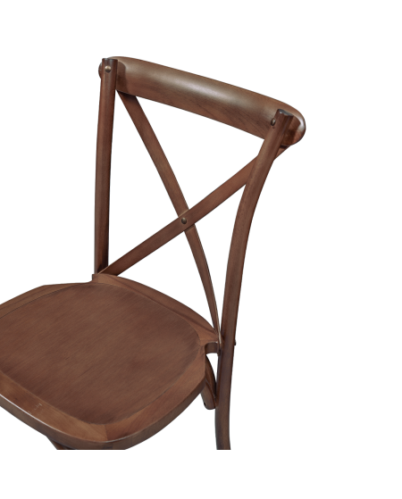 Stuhl CROSS-BACK WOOD Walnuss