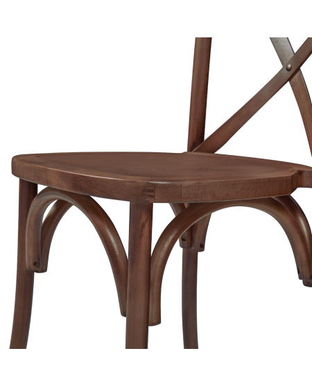 Stuhl CROSS-BACK WOOD Walnuss
