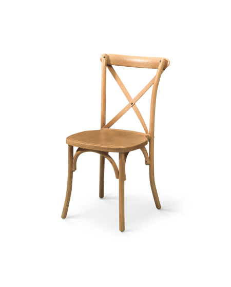 Stuhl CROSS-BACK WOOD Helle Eiche