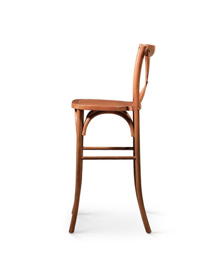 Stuhl CROSS-BACK WOOD BAR Walnuss