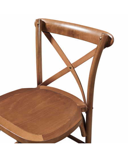 Stuhl CROSS-BACK WOOD BAR Walnuss