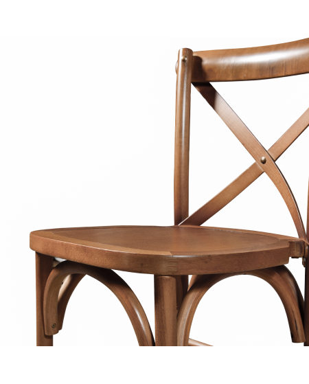 Stuhl CROSS-BACK WOOD BAR Walnuss