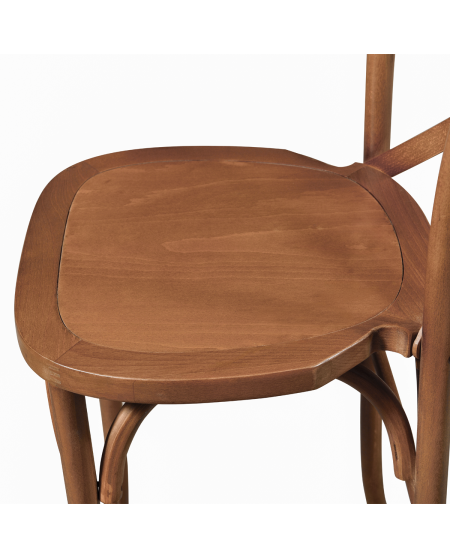 Stuhl CROSS-BACK WOOD BAR Walnuss