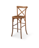 Stuhl CROSS-BACK WOOD BAR Hell Rustikal