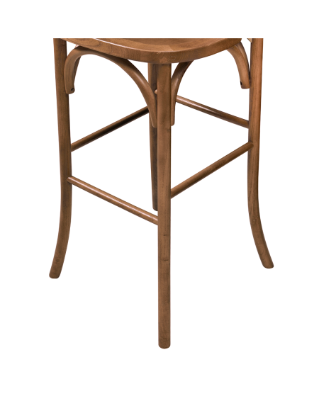Stuhl CROSS-BACK WOOD BAR Hell Rustikal