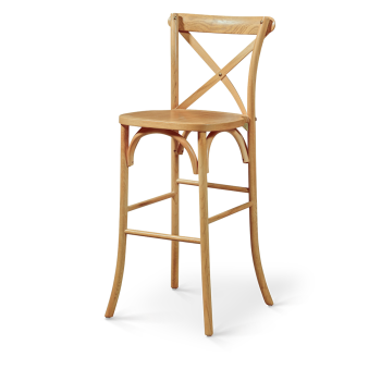 Stuhl CROSS-BACK WOOD BAR Helle Eiche