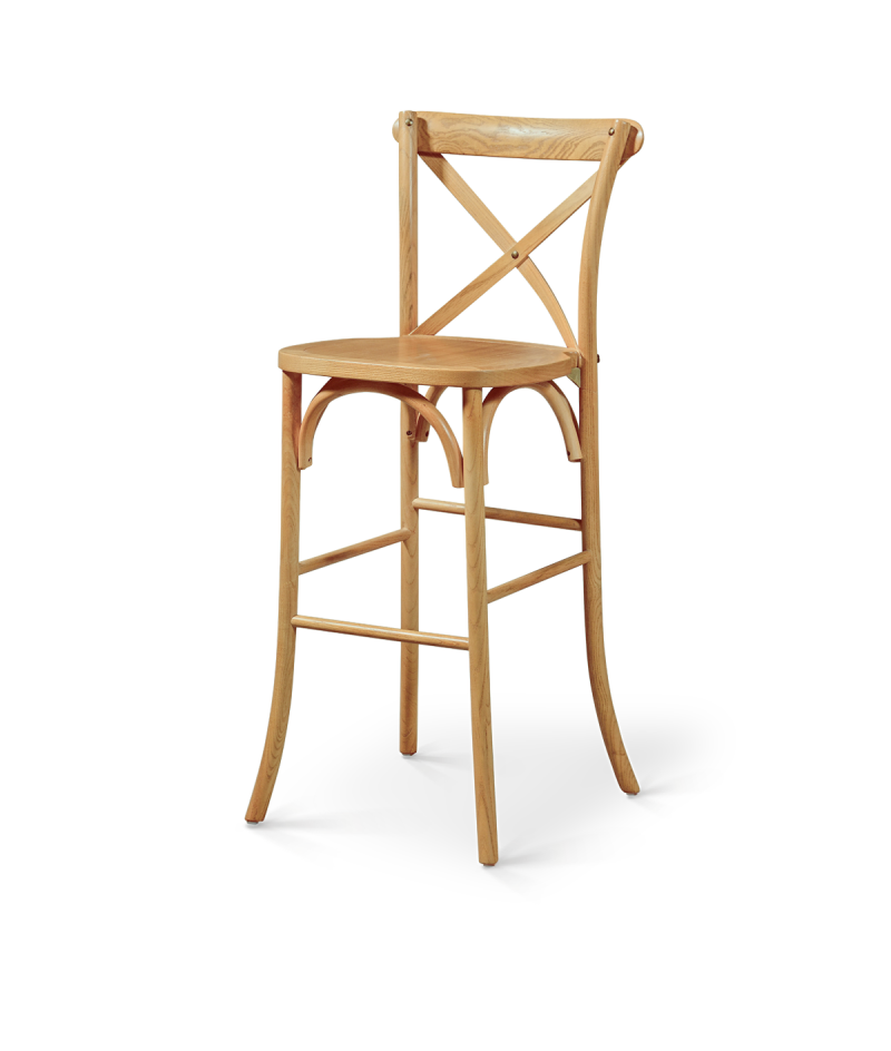 Stuhl CROSS-BACK WOOD BAR Helle Eiche
