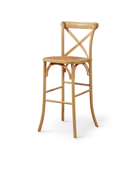 Stuhl CROSS-BACK WOOD BAR Helle Eiche