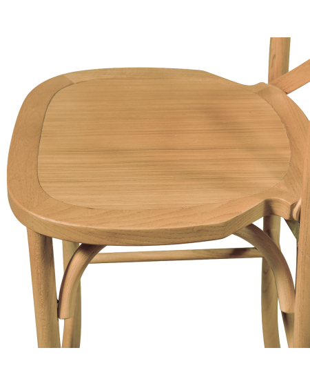 Stuhl CROSS-BACK WOOD BAR Helle Eiche