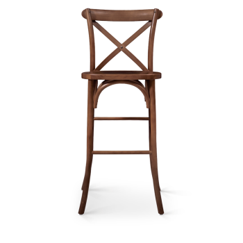 Stuhl CROSS-BACK WOOD BAR Walnuss