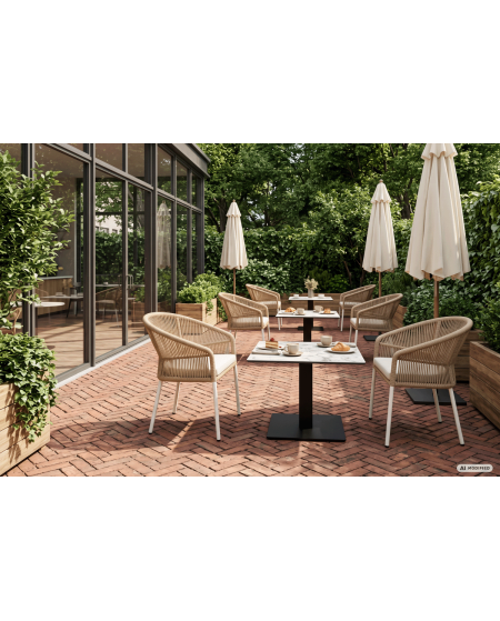 Tisch ALFA CAFE mit HPL-Platten