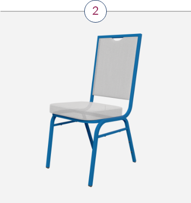Wählen Sie den Farbton des Stuhlrahmens