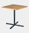 Bistrotische mit quadratischer Tischplatte